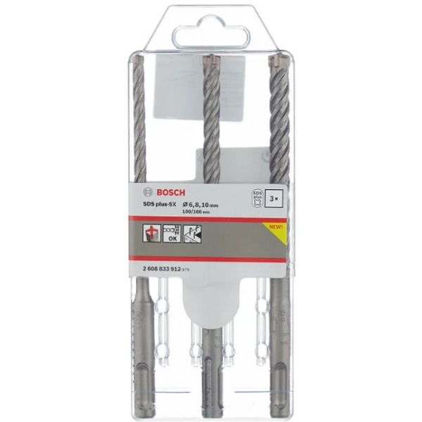 Набор буров Bosch SDS-plus 2608833912