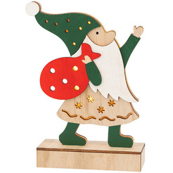 Деревянная фигурка с подсветкой NEON-NIGHT Дед Мороз 504-016