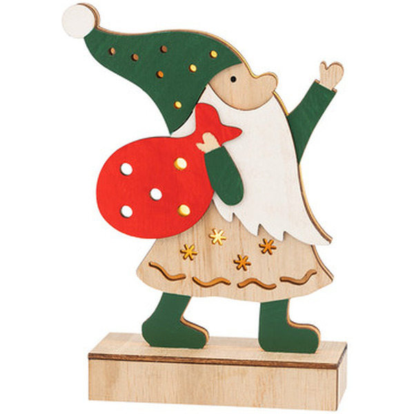 Деревянная фигурка с подсветкой NEON-NIGHT Дед Мороз 504-016