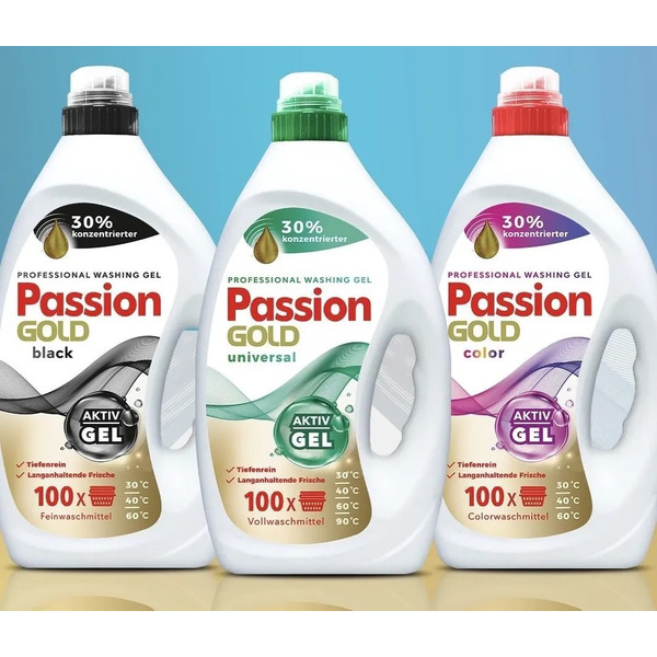 Гель для стирки универсальный Passion Gold (100 стирок) 4 л