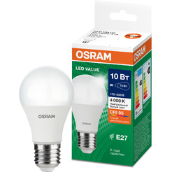 Лампа светодиодная OSRAM Value A75 10W 4000К E27 FR