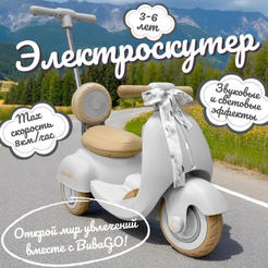 Детский электроскутер BubaGo Bicly BG 165-3 (серый)