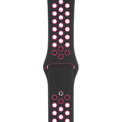 Ремешок Bingo Sport для APPLE Watch 42/44/45mm (S) Черный с розовым
