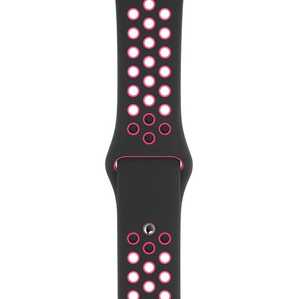 Ремешок Bingo Sport для APPLE Watch 42/44/45mm (S) Черный с розовым