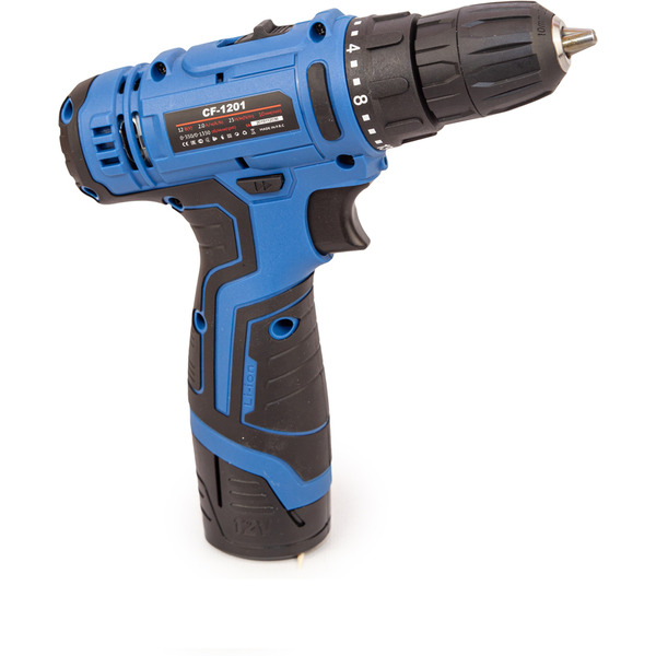 Дрель-шуруповерт Edon CF-1201 (с 2-мя АКБ, кейс, набор оснастки)