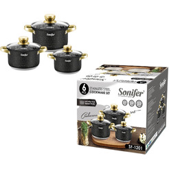 Набор посуды Sonifer SF-1201A (черный)