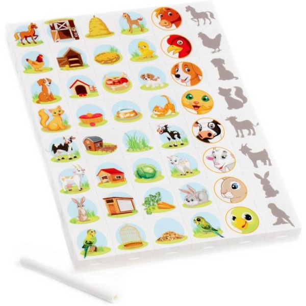 Набор игровой настольный Полесье Ассоциации. Домашние животные 2 4902 (48 элементов)