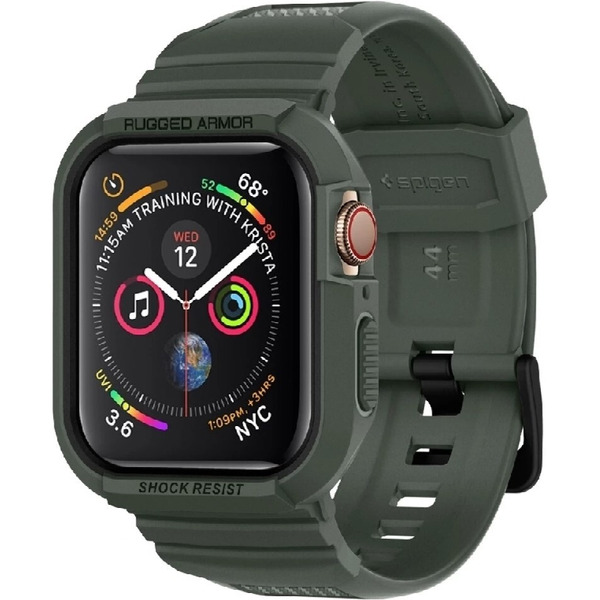Ремешок с чехлом SPIGEN RUGGED ARMOR PRO для APPLE WATCH MILITARY GREEN 062CS26016