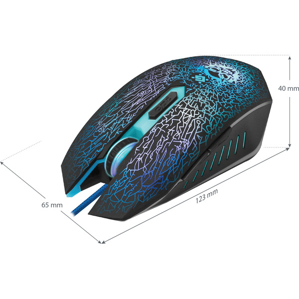 Проводная игровая мышь Defender Shock GM-110L Артикул 52110