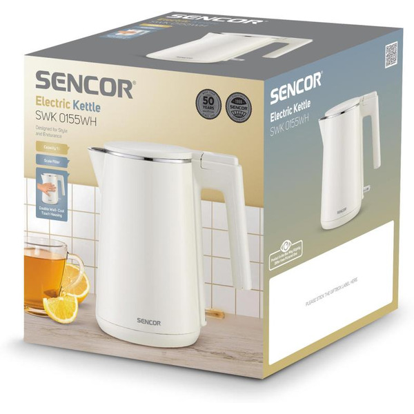 Электрочайник Sencor SWK 0155WH