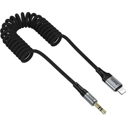Кабель Hoco UPA33A Lightning - 3.5 мм Jack (1.5 м, черный)