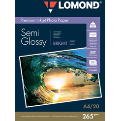 Фотобумага Lomond Полуглянцевая двусторонняя A4 265 г/кв.м. 20 листов (1106301)