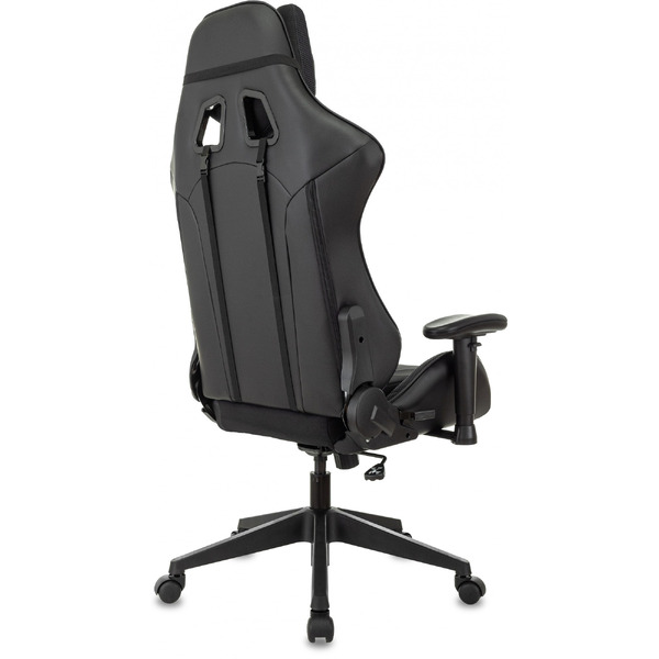 Кресло игровое Бюрократ Zombie VIKING 4 AERO Edition ткань/экокожа, черный