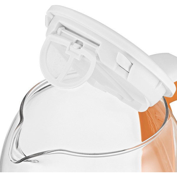 Электрический чайник KITFORT KT-6140-4 (белый/оранжевый)