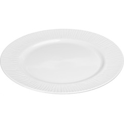 Тарелка столовая обеденная Sundays Home Relief керамика TRVK26014 (27см, белый)