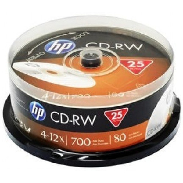 CD-RW диск HP 700Mb 12x 69313 (25 шт.)