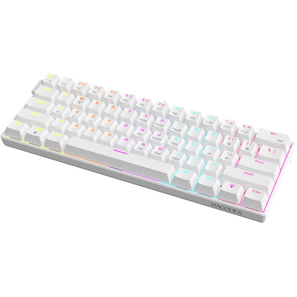 Клавиатура AJAZZ NK61 Red Switch (белый)