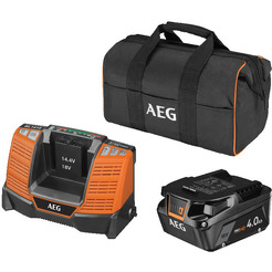 Аккумулятор с зарядным устройством AEG Powertools SEТL1840SHD 4935478944 (18В/4 Ah + 18В)