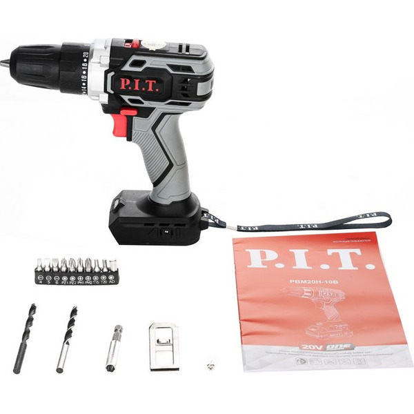 Дрель-шуруповерт P.I.T. PBM20H-10B (без АКБ и ЗУ)