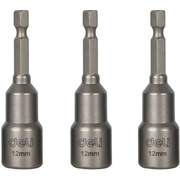 Набор насадок шестигранных магнитных Deli EDL4812T