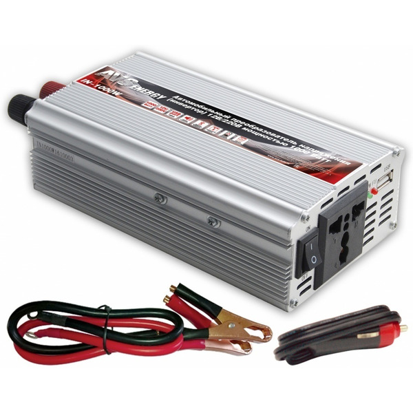 Автомобильный инвертор AVS 12/220V IN-1000W