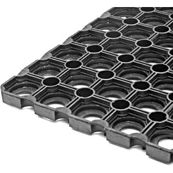 Придверный коврик Sundays Home Ячейка 100x150x1.6см 92246 (черный)