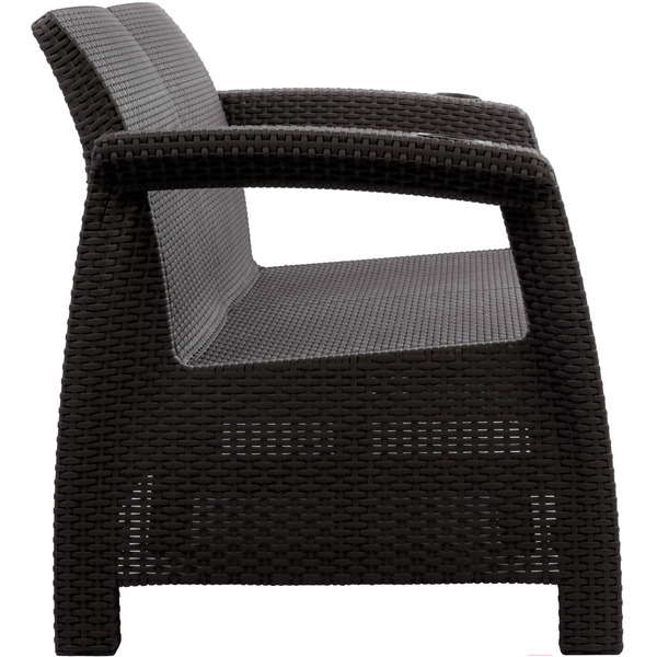 Садовый диван Альтернатива Ротанг-плюс М8837 (мокко)