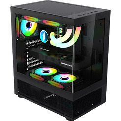 Корпус 1stPlayer MIKU Mi7-A Mi7-A-BK-2F1R-1F1 (черный)