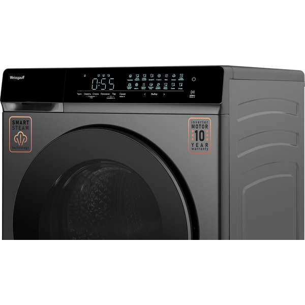 Стирально-сушильная машина WEISSGAUFF WMD 888 Touch Inverter Steam Silver
