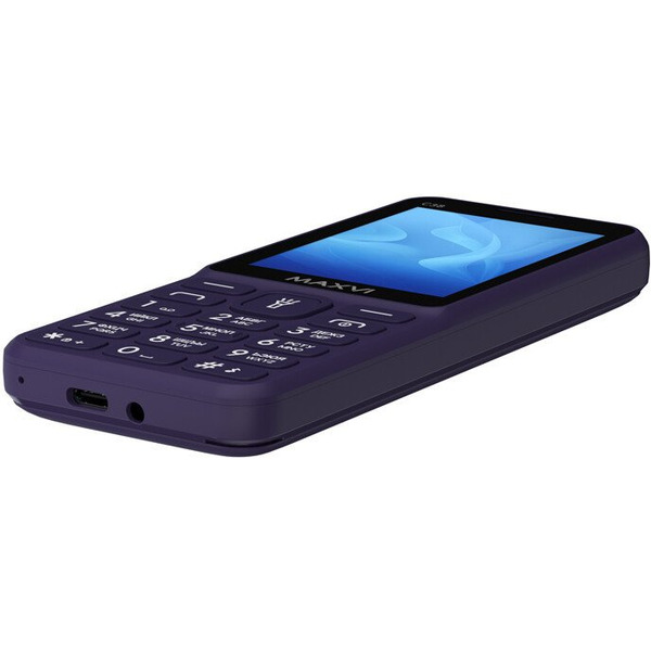 Кнопочный телефон Maxvi C38 (фиолетовый)