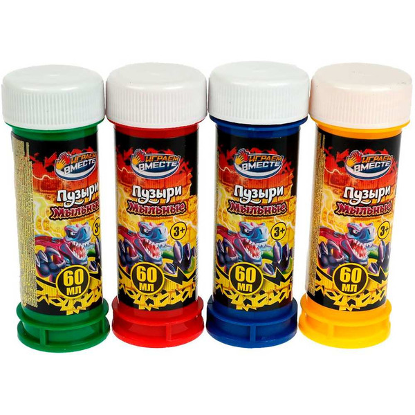 Мыльные пузыри Игрушечный город Динозавры, 60 мл