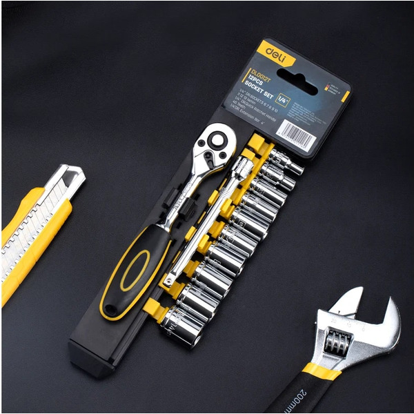 Набор торцевых головок Deli EDL0012T