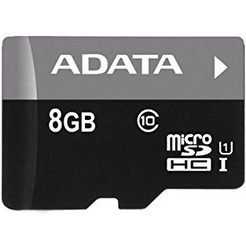 Карта памяти SDHC-micro 8GB ADATA AUSDH8GUICL10-RA1