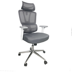 Кресло офисное SITUP PALMA WHITE chrome (сетка Grey/ Grey)