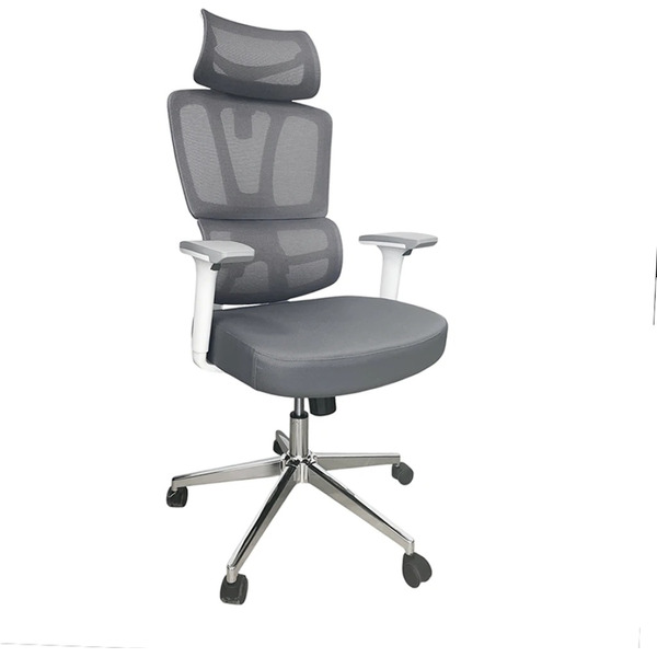 Кресло офисное SITUP PALMA WHITE chrome (сетка Grey/ Grey)