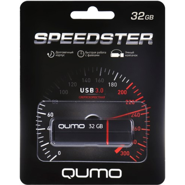 Флеш-накопитель Qumo QM32GUD3-SP-black