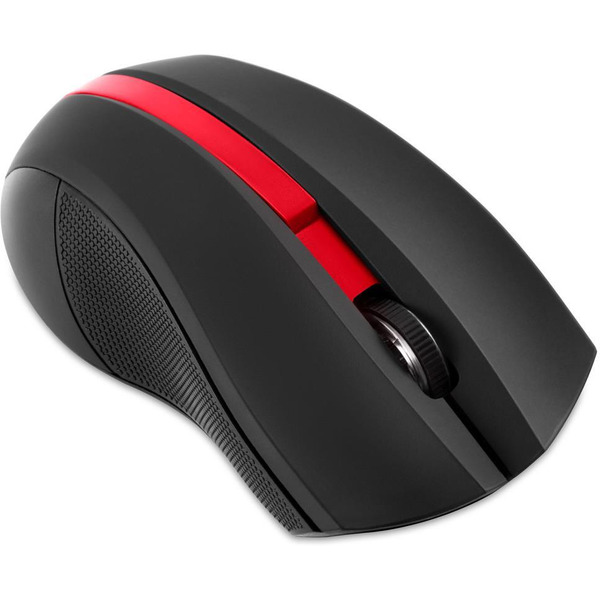 Мышь Oklick 615MW (черный/красный)