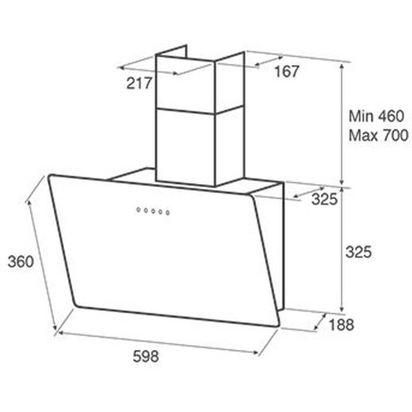 Кухонная вытяжка JETAIR Ariel WH/A/60