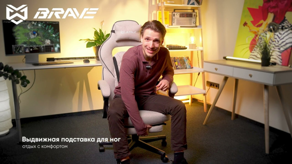 Игровое кресло Brave WS-5 Wong Grey