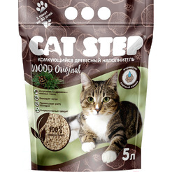 Наполнитель для туалета Cat Step Wood Original 20323001 (5л/2.3кг)