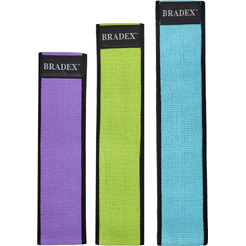 Набор текстильных фитнес резинок Bradex SF 0749 (размер S/M/L)