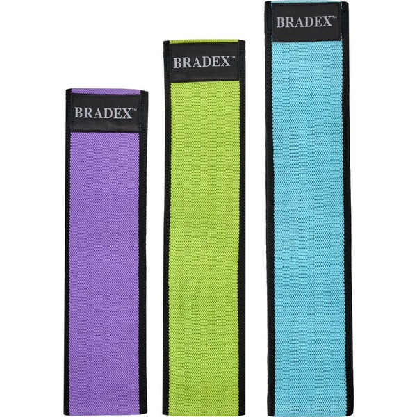 Набор текстильных фитнес резинок Bradex SF 0749 (размер S/M/L)