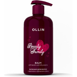 Бальзам для волос Ollin Professional с кератином и протеинами шёлка, 500 мл (771454)