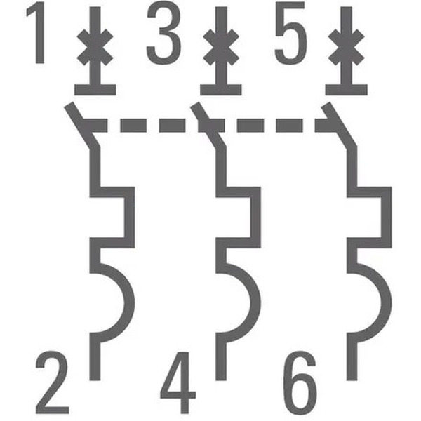 Выключатель автоматический EKF 3P 16А (C) 4,5kA ВА 47-63