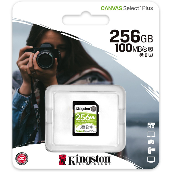 Карта памяти Kingston Canvas Select Plus SDXC 256GB (SDS2/256GB)