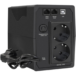Источник бесперебойного питания ExeGate Power Back BNB-1000.LED.AVR.2SH.RJ.USB EX292786RUS