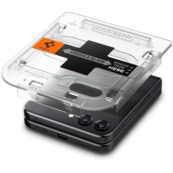 Защитное стекло Spigen Glass TR EZ Fit для Galaxy Z Flip 5 AGL06525 (2шт)