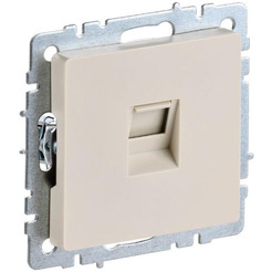 Розетка компьютерная IEK Brite РК10-БрКр