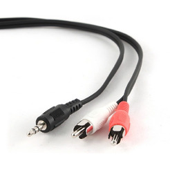 Кабель GEMBIRD CCA-458, джек 3.5/2xRCA, 1.5м