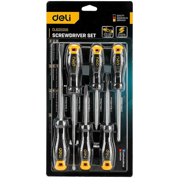 Набор отверток Deli EDL620006
